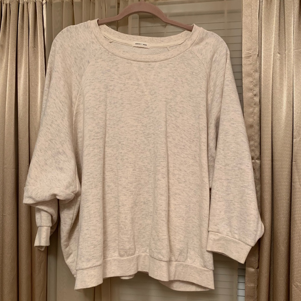 Cream Oversized Sweatshirt